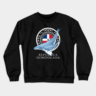 Humpback Whales Diving Dominican Republic Crewneck Sweatshirt